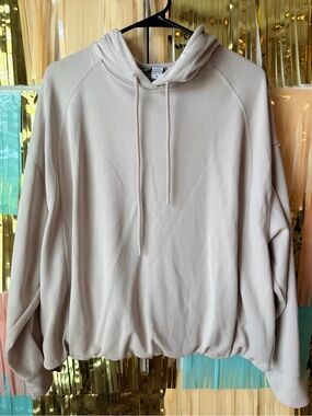 Athleta Seasoft Bubble Hem Drawstring Hoodie